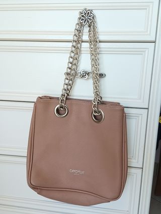 Borsa shopper a spalla rosa antico Camomilla 