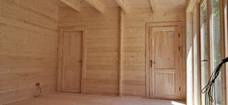 Casa madera jardín - estudio