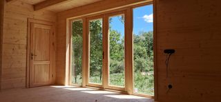 Casa madera jardín - estudio