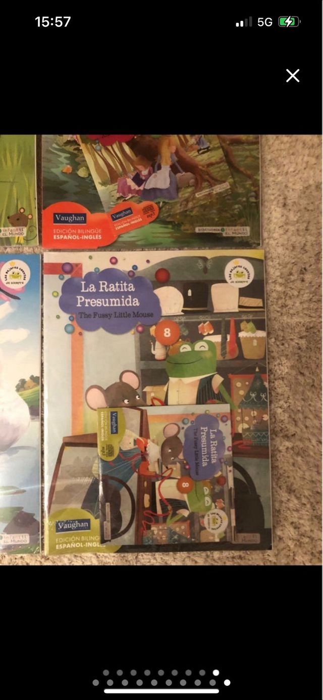 Pack de 8 libros en inglés con discos