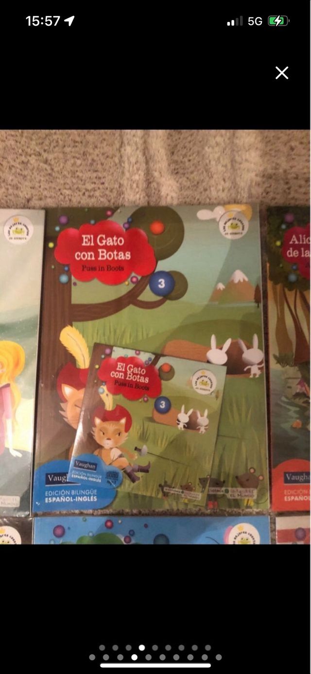 Pack de 8 libros en inglés con discos