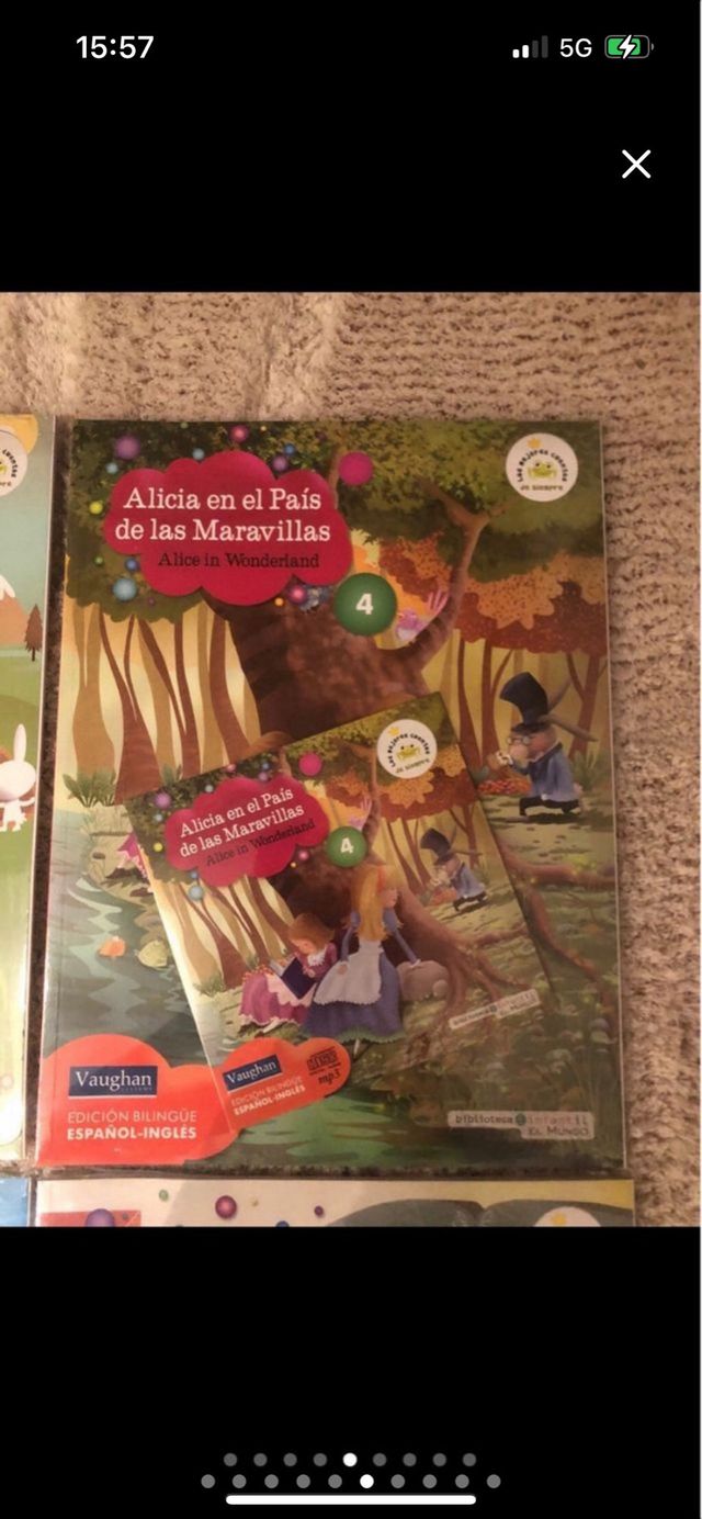 Pack de 8 libros en inglés con discos