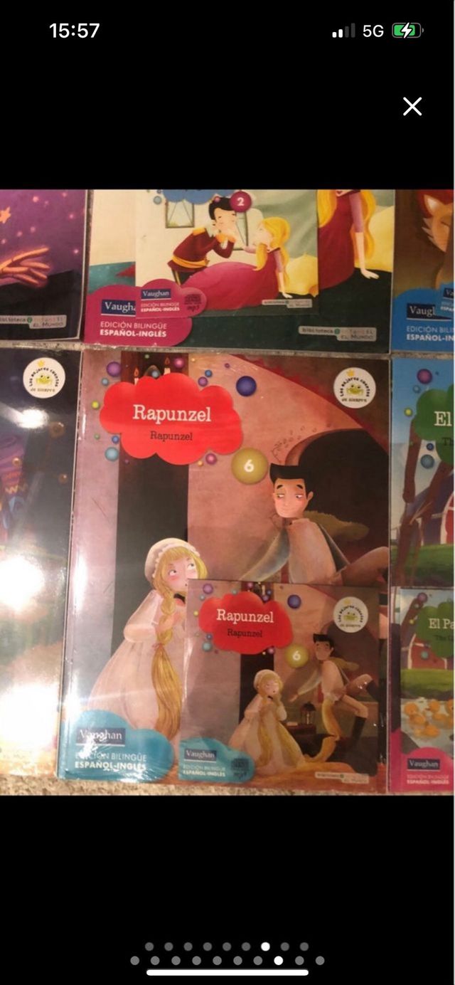 Pack de 8 libros en inglés con discos