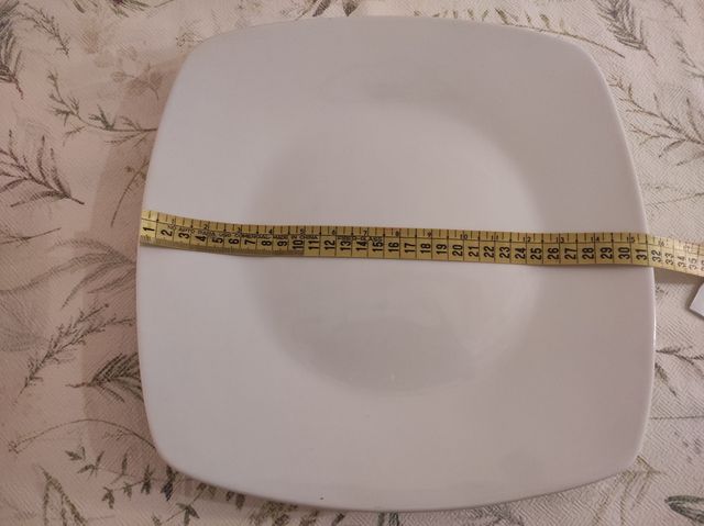 Plato porcelana blanco