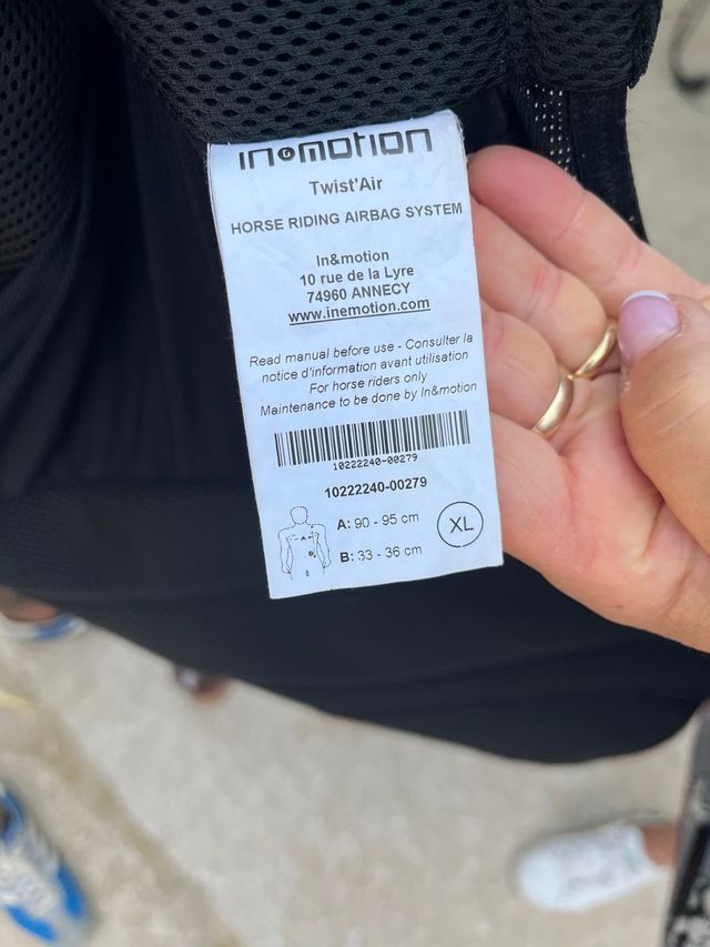 Chaleco airbag equitación Horse Pilot