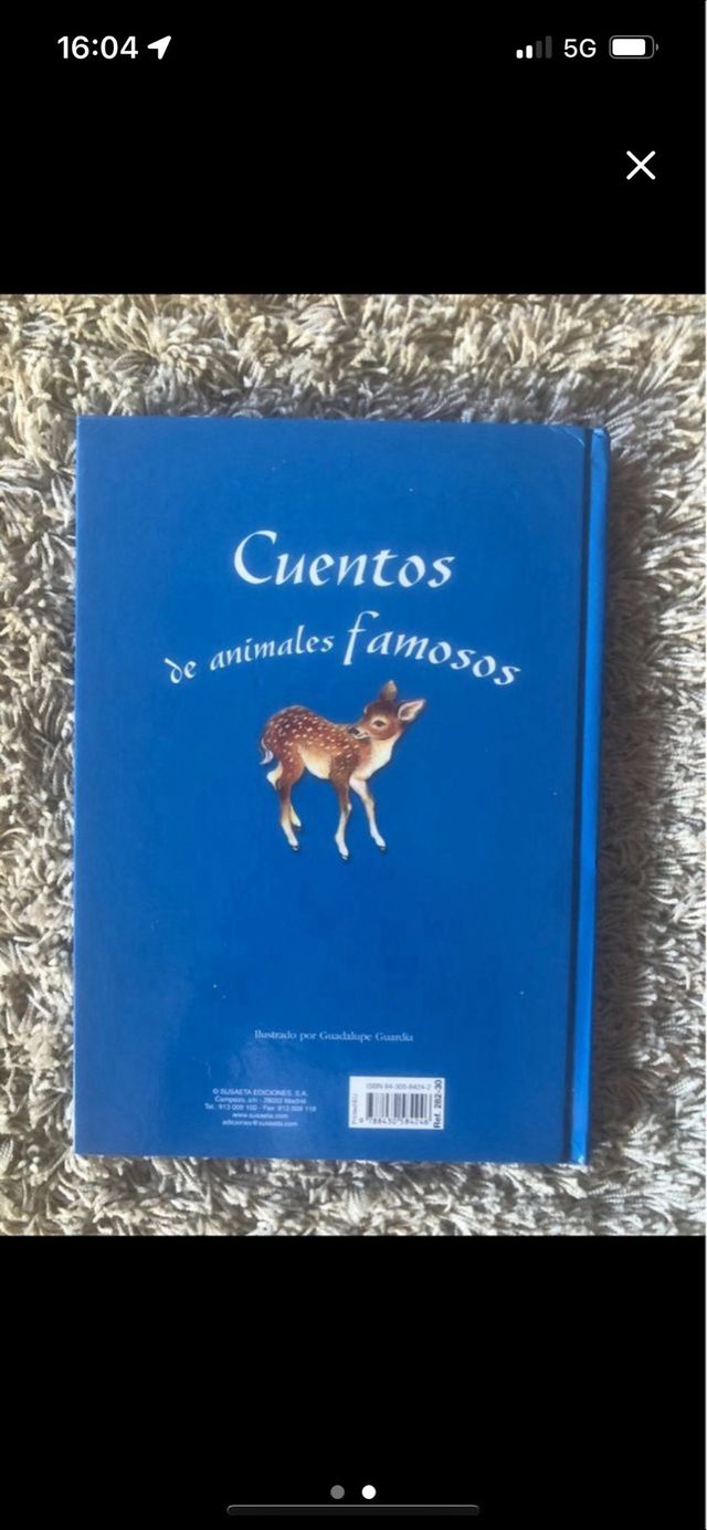 Libro cuentos de animales famosos