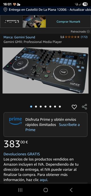 Gemini GMX: Mesa de Mezclas DJ