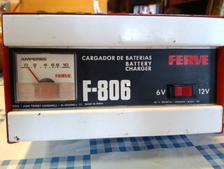 Cargador baterías Ferve F-806 6/12V