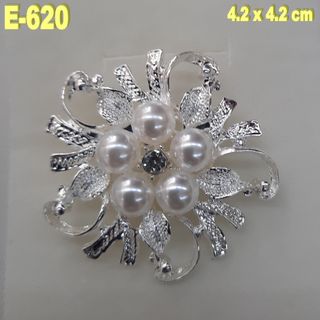 Broche Pedrería Perlas Novia