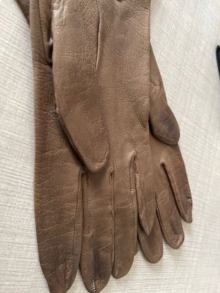 Guanti pelle marroni  e neri vintage