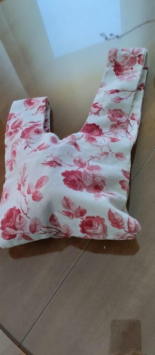 Bolso japonés tejido - Rojo y blanco