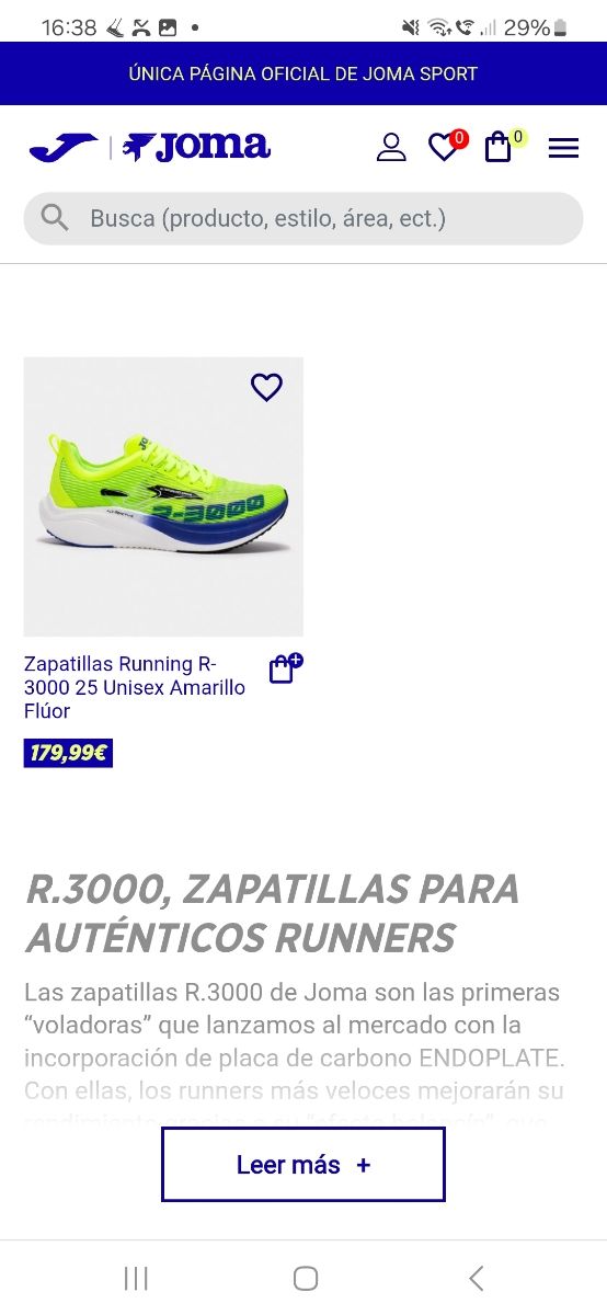 Zapatillas Joma R3000 Carbono - Talla 39