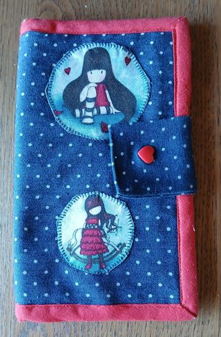 Carteira de pano - boneca