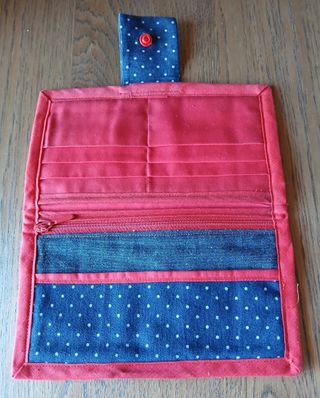 Carteira de pano - boneca