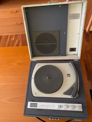 Tocadiscos Vintage Dual Portatil