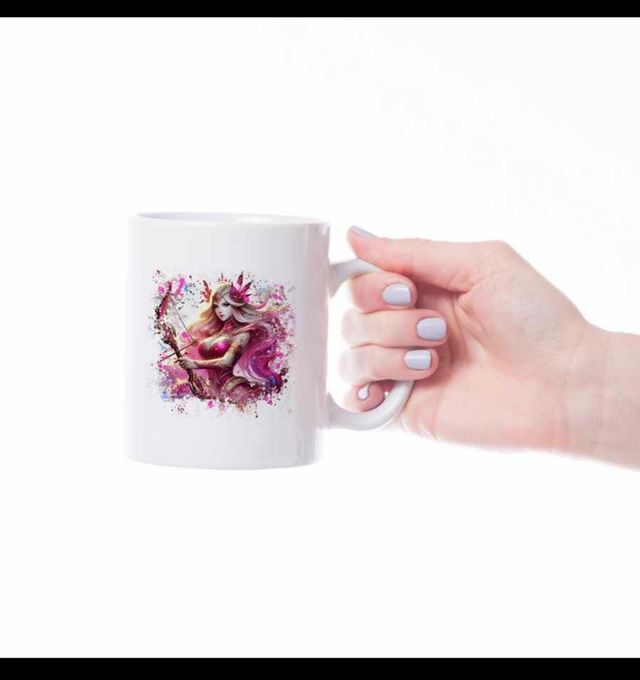 Taza personalizada arquera anime