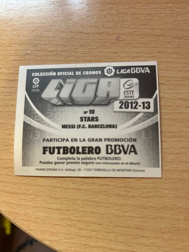 Cromo Messi Liga BBVA 2012-13 #10