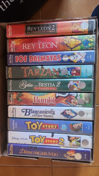 10 VHS Disney clásicos