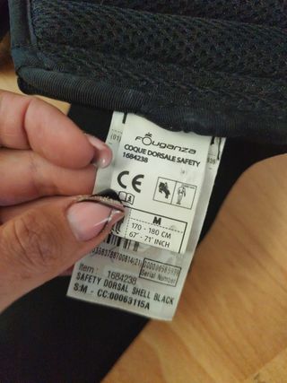 Espaldera equitación Fouganza adulto