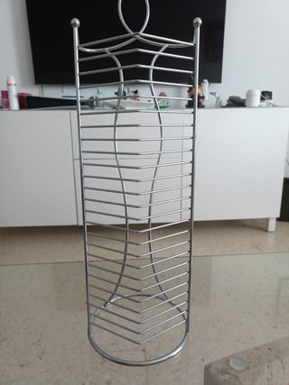 Porta CDs Metalico - Plata