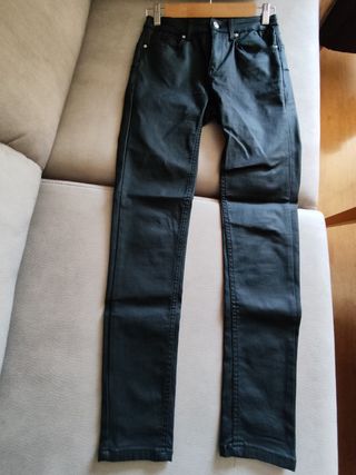 Pantalones Mango negros, talla 36