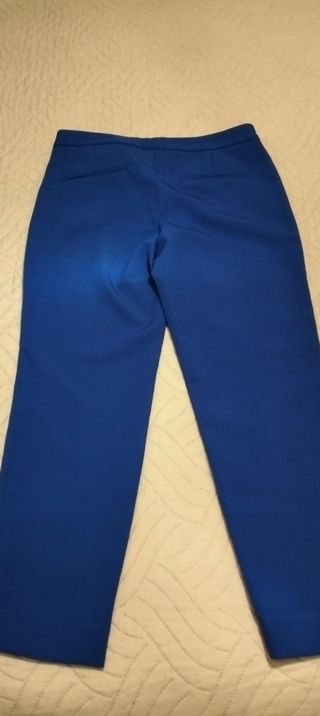 Pantalones de vestir de Zara azul Klein -talla 38