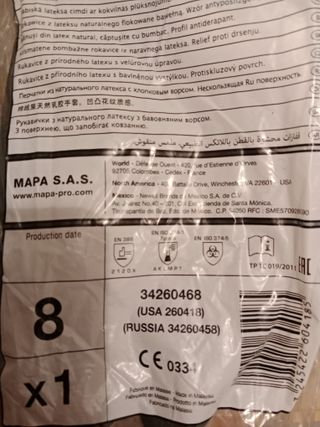 Guantes protección químicos