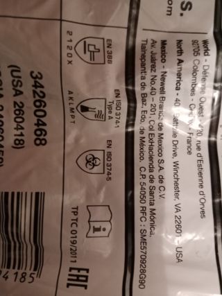 Guantes protección químicos