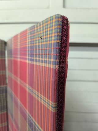 Biombo. Reversible. Vintage. Tela