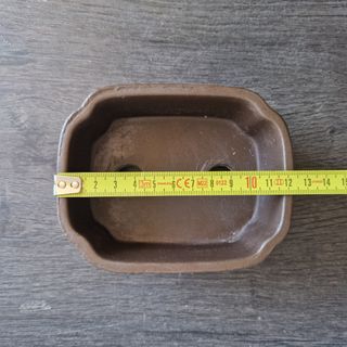 Vaso Cerâmica 12cm Castanho