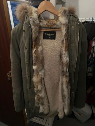 Abrigo Andy & Lucy talla S, color verde oliva