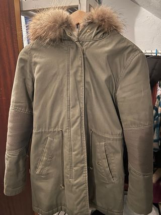 Abrigo Andy & Lucy talla S, color verde oliva