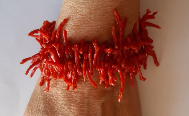 Bracciale corallo rosso vintage