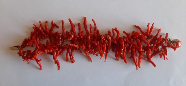 Bracciale corallo rosso vintage