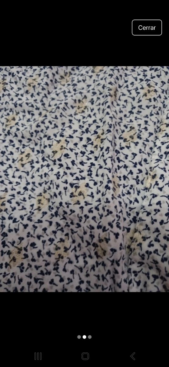 Chaqueta blanca estampada