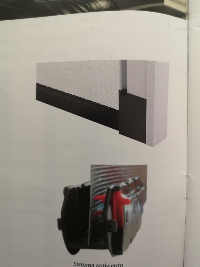 Mosquitera lateral aluminio blanca