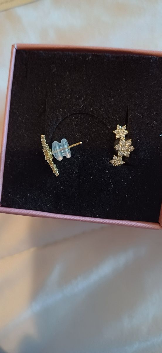 Orecchini Lobo Oro|Cubic Zirconia con scontrino