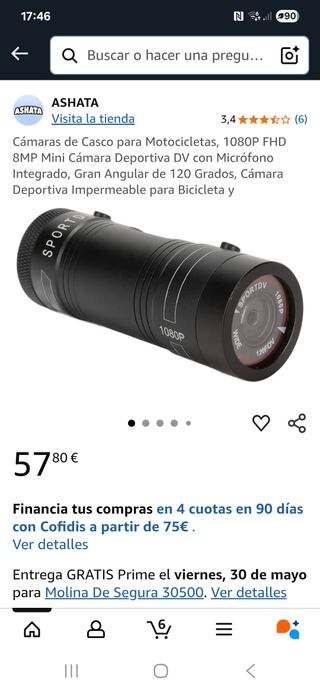 Cámara para casco ashata