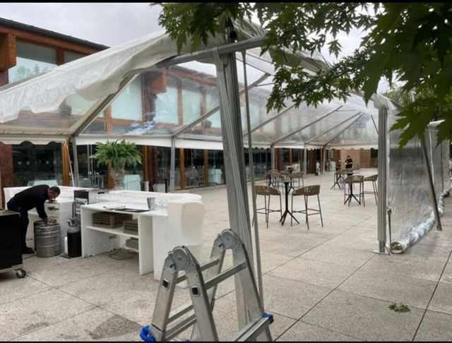 Carpas transparente 12x20 - Alquiler