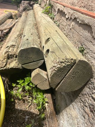 Madera tratada: 6postes