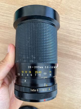 Objetivo Exakta 28-200mm Macro 3.8 CANON FD