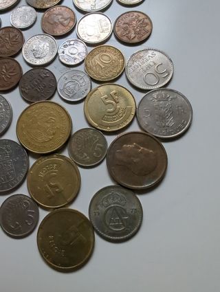 Lote monedas mayoría europeas