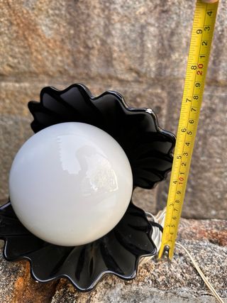 Lampade vintage a conchiglia nera