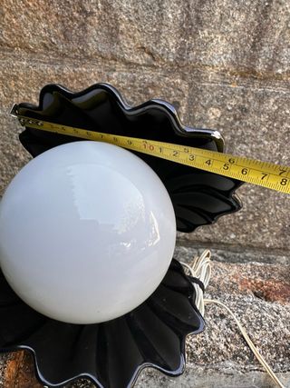 Lampade vintage a conchiglia nera