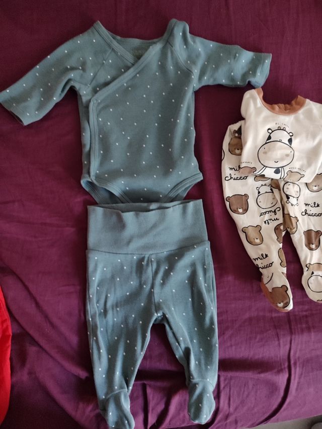 2 Bodys Bebé 1 Mes - Chicco