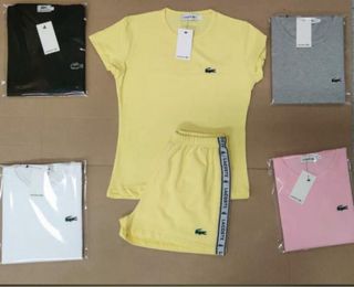 Conjunto Lacoste mujer - Amarillo y Rosa