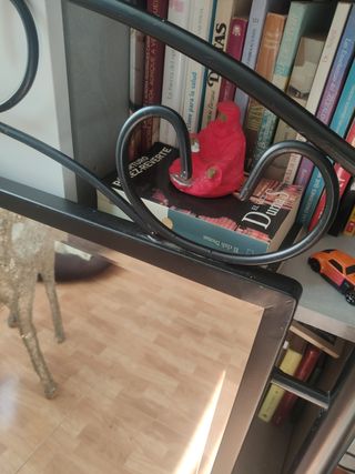 Espejo  forjado hierro negro.