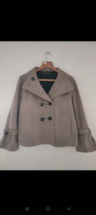 Chaqueta Zara beige mujer talla XL 