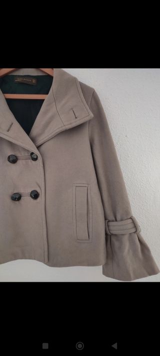 Chaqueta Zara beige mujer talla XL 