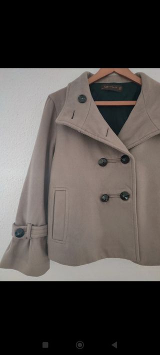 Chaqueta Zara beige mujer talla XL 